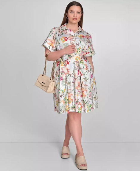 Женское платье Karl Lagerfeld Paris с принтом 1159856173 (Разные цвета 16W)