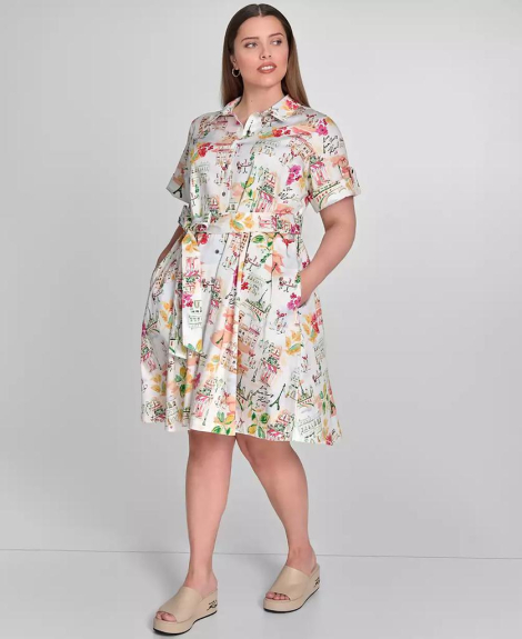 Женское платье Karl Lagerfeld Paris с принтом 1159856173 (Разные цвета 16W)