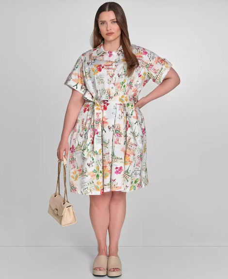 Женское платье Karl Lagerfeld Paris с принтом 1159856173 (Разные цвета 16W)