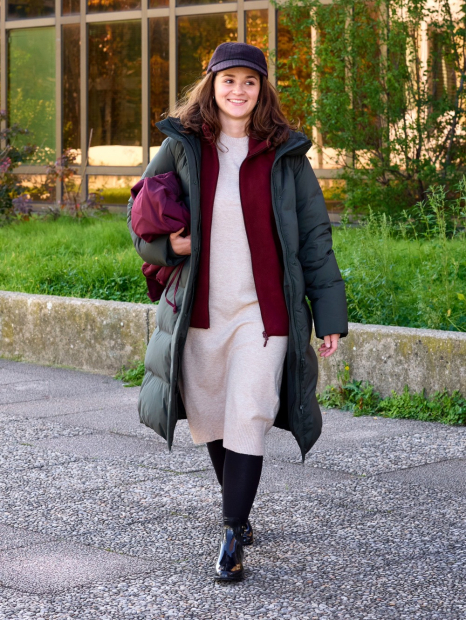 Платье из пряжи Soufflé от Uniqlo 1159856463 (Бежевый S)