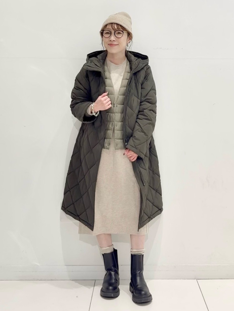 Платье из пряжи Soufflé от Uniqlo 1159856463 (Бежевый S)