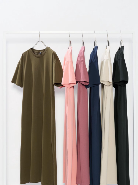 Женское платье-футболка AIRism UNIQLO 1159856928 (Синий M)