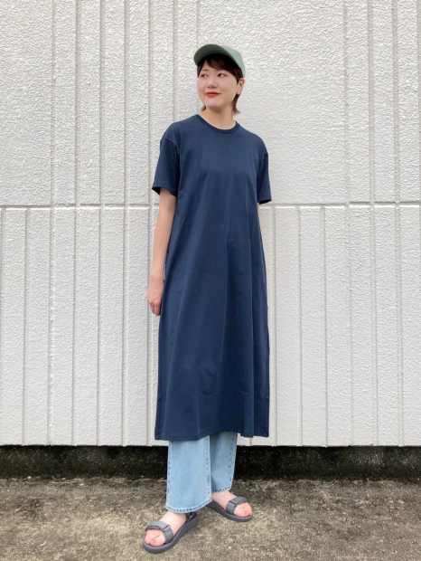 Женское платье-футболка AIRism UNIQLO 1159856928 (Синий M)