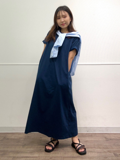 Женское платье-футболка AIRism UNIQLO 1159856928 (Синий M)