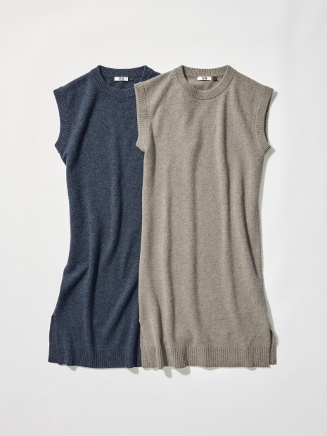 Вовняна сукня Uniqlo без рукавів 1159857890 (Синій S)