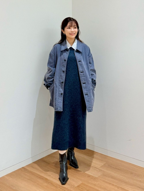 Вовняна сукня Uniqlo без рукавів 1159857890 (Синій S)