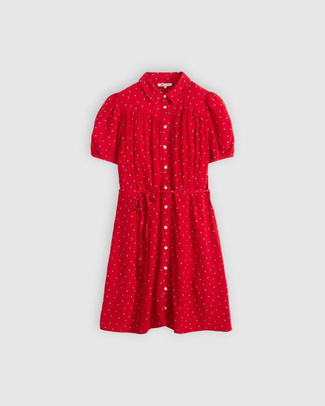 Легкое женское платье Levi's с принтом 1159857909 (Красный XL)