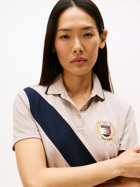Жіноча сукня-поло Tommy Hilfiger з логотипом 1159862763 (Сірий S)