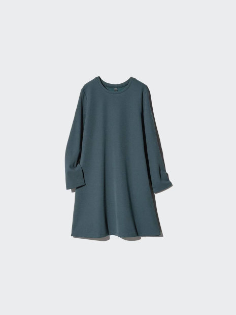 Женское платье-мини UNIQLO эластичное 1159864924 (Зеленый S)