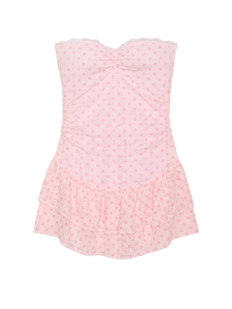 Мереживна міні-сукня Victoria's Secret Pink 1159898089 (Рожевий M)