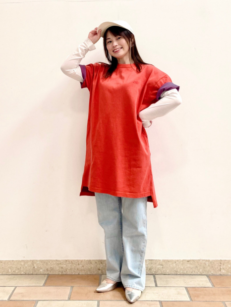 Женское платье-футболка JW Anderson UNIQLO 1159974128 (Оранжевый L)