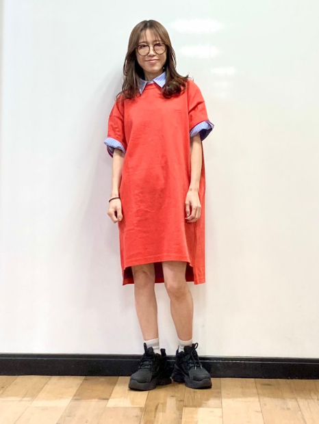 Женское платье-футболка JW Anderson UNIQLO 1159974128 (Оранжевый L)