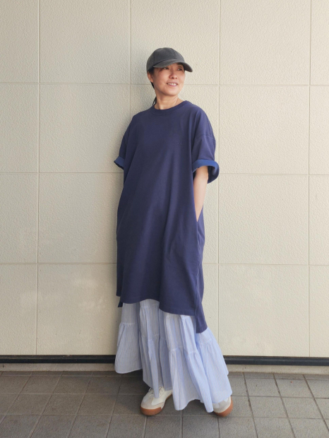 Женское платье-футболка JW Anderson UNIQLO 1159987696 (Синий L)