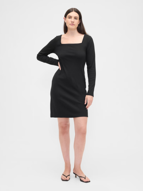 Женское трикотажное платье GAP 1160099014 (Черный L)