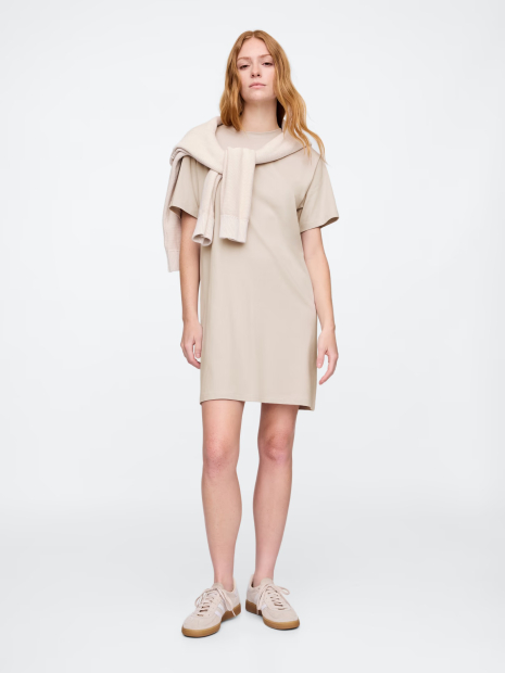 Женское платье-футболка GAP 1161606328 (Бежевый S)