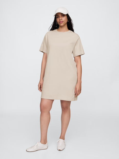 Женское платье-футболка GAP 1161606328 (Бежевый S)