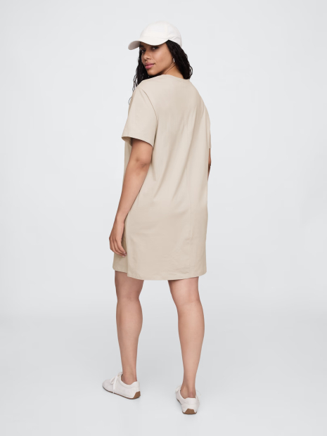 Женское платье-футболка GAP 1161606328 (Бежевый S)