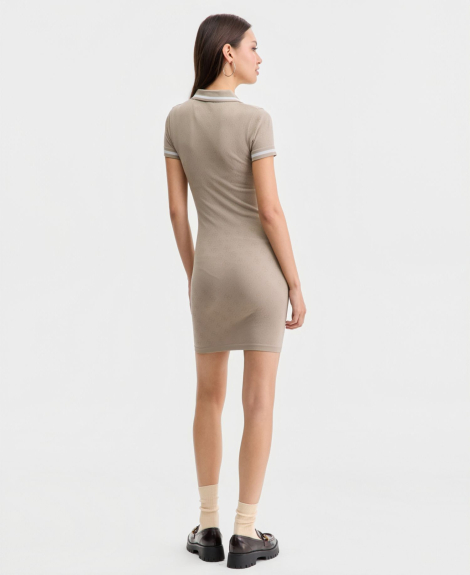 Женское облегающее платье-мини GUESS 1161676750 (Бежевый M/L)