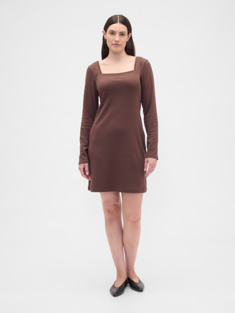 Женское трикотажное платье GAP 1161694266 (Коричневый XXL)