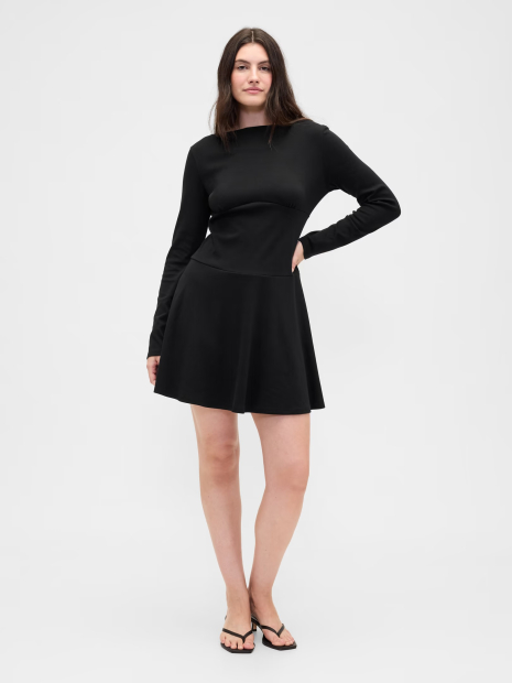 Женское эластичное платье-мини GAP 1161777981 (Черный M)