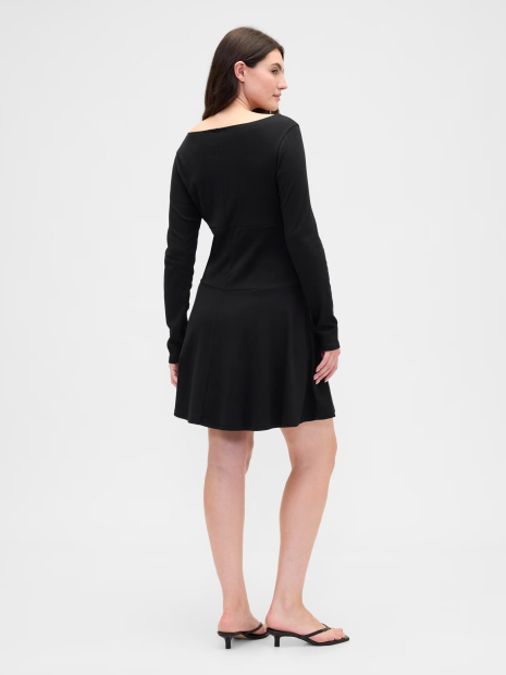 Женское эластичное платье-мини GAP 1161777981 (Черный M)