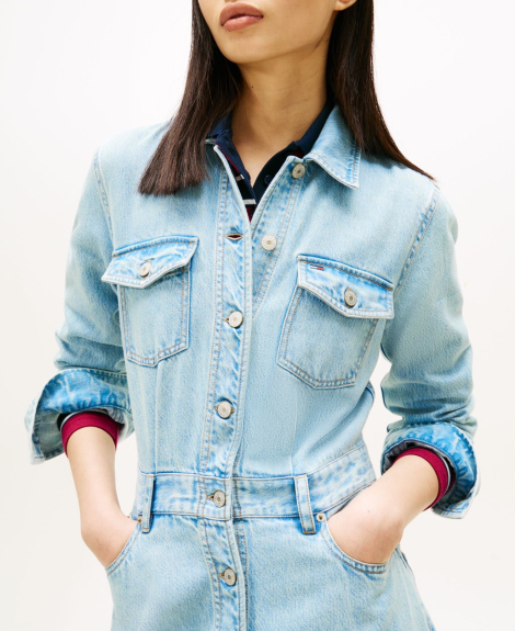 Женское джинсовое платье Tommy Hilfiger 1162020896 (Голубой L)