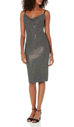 Женское блестящее платье Guess 1159849531 (Черный 2)