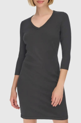 Жіноча сукня Calvin Klein з V-подібним вирізом 1159839070 (Сірий L)