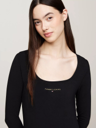 Женское мини-платье Tommy Hilfiger с длинным рукавом 1159840355 (Черный S)