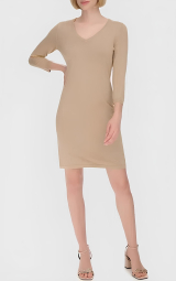 Жіноча сукня Calvin Klein з V-подібним вирізом 1159840990 (Бежевий XL)