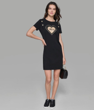Женское платье Karl Lagerfeld Paris с логотипом 1159841251 (Черный M)