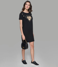 Женское платье Karl Lagerfeld Paris с логотипом 1159841251 (Черный M)