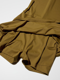 Женское короткое платье Uniqlo AIRism с шортиками 1159841544 (Коричневый M)