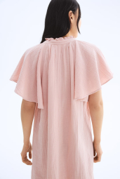 Женское муслиновое платье H&M 1159842196 (Розовый S)