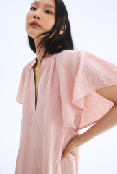 Женское муслиновое платье H&M 1159842196 (Розовый S)