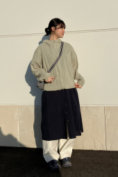 Свободное платье из льняной смеси UNIQLO в полоску 1159842873 (Синий M)