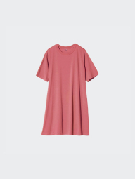 Женское платье-мини AIRism UNIQLO эластичное 1159843028 (Розовый M)