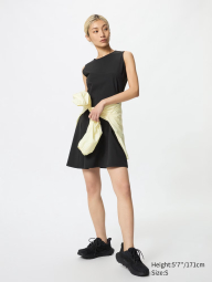 Женское короткое платье Uniqlo 1159845070 (Черный S)