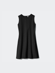 Женское короткое платье Uniqlo 1159845070 (Черный S)