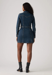Женское джинсовое платье Levi's на молнии 1159846086 (Синий S)
