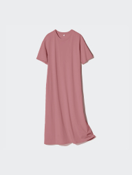 Женское платье-футболка AIRism UNIQLO 1159847171 (Розовый S)