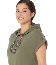 Платье-худи Tommy Hilfiger с короткими рукавами 1159848297 (Зеленый XS)