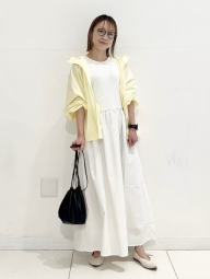 Комбіноване плаття-міді Uniqlo 1159849100 (Молочний L)