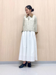 Комбіноване плаття-міді Uniqlo 1159849100 (Молочний L)