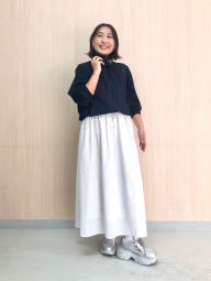 Комбіноване плаття-міді Uniqlo 1159849100 (Молочний L)