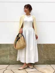 Комбіноване плаття-міді Uniqlo 1159849100 (Молочний L)