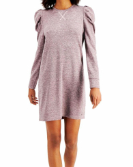 Женское трикотажное платье Tommy Hilfiger с блеском 1159850039 (Сиреневый S)