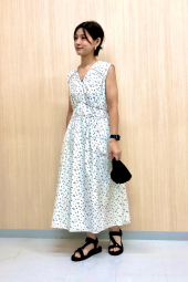 Хлопковое платье Uniqlo с принтом 1159851321 (Белый XS)