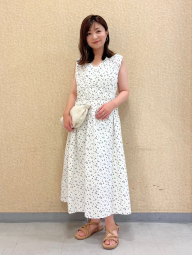 Хлопковое платье Uniqlo с принтом 1159851321 (Белый XS)