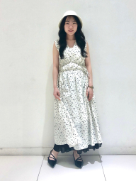 Хлопковое платье Uniqlo с принтом 1159851321 (Белый XS)